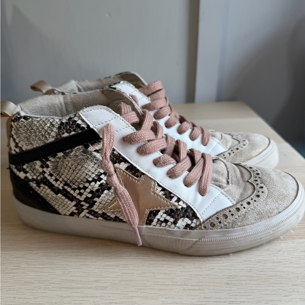 ShuShop Paulina mid snake print sneakers - Picture 4 of 5